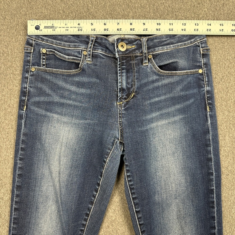 Articles of Society Carly Crop Skinny Jeans Womens 26 Blue Raw Hem Mid Rise - Picture 5 of 11